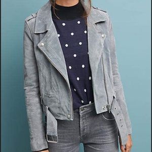 BLANKNYC Annika Suede Moto Jacket